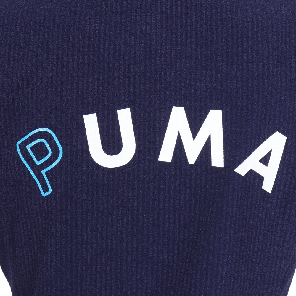 プーマ（PUMA）（レディース）ゴルフウェア 半袖 P ストレッチ ポロ ワンピース 627706-01