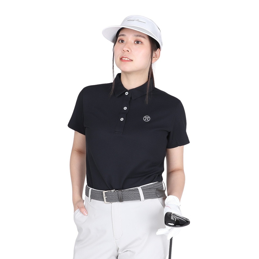 トミーアーマー（Tommy Armour）（レディース）ゴルフウェア 半袖 ベーシックショートスリーブポロシャツ TAES24B070106 BLK