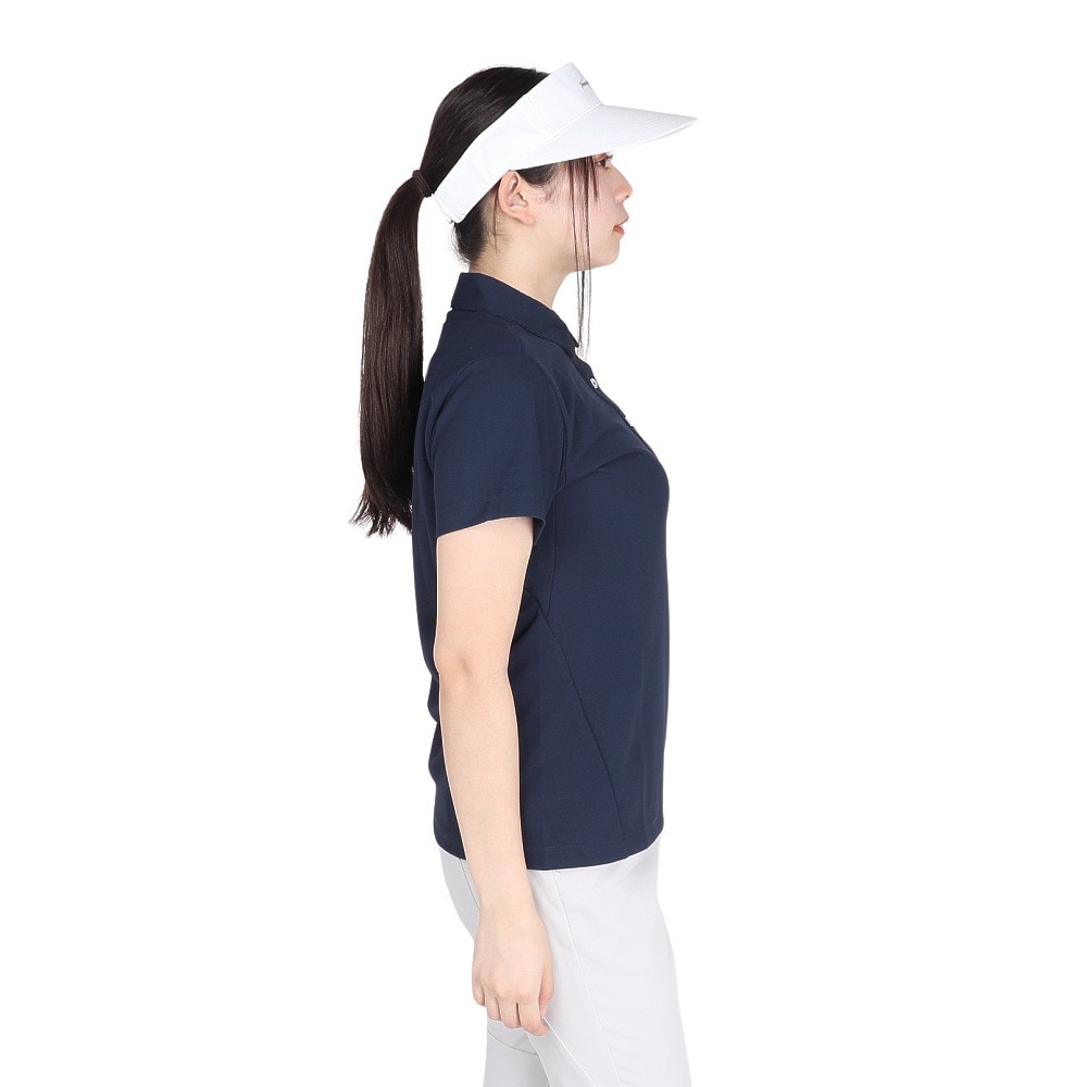 トミーアーマー（Tommy Armour）（レディース）ゴルフウェア 半袖 ベーシックショートスリーブポロシャツ TAES24B070106 NVY