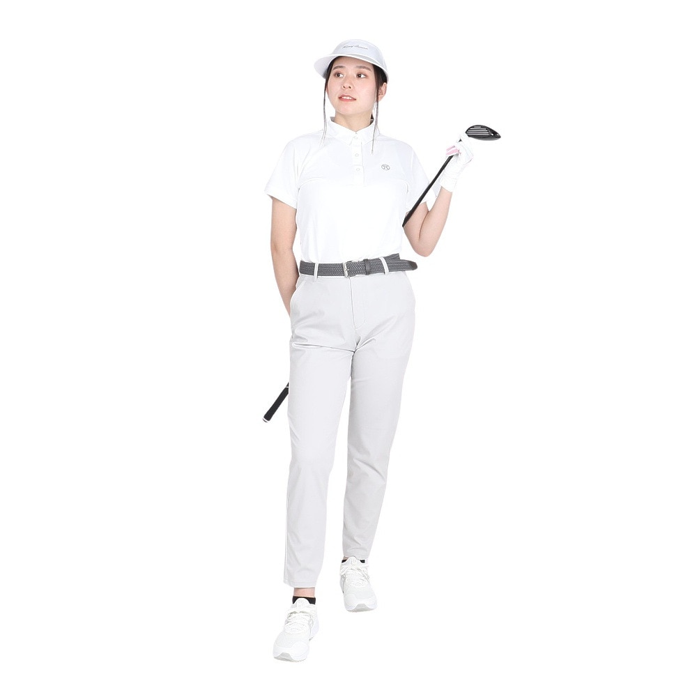トミーアーマー（Tommy Armour）（レディース）ゴルフウェア 半袖 ベーシックショートスリーブポロシャツ TAES24B070106 WHT