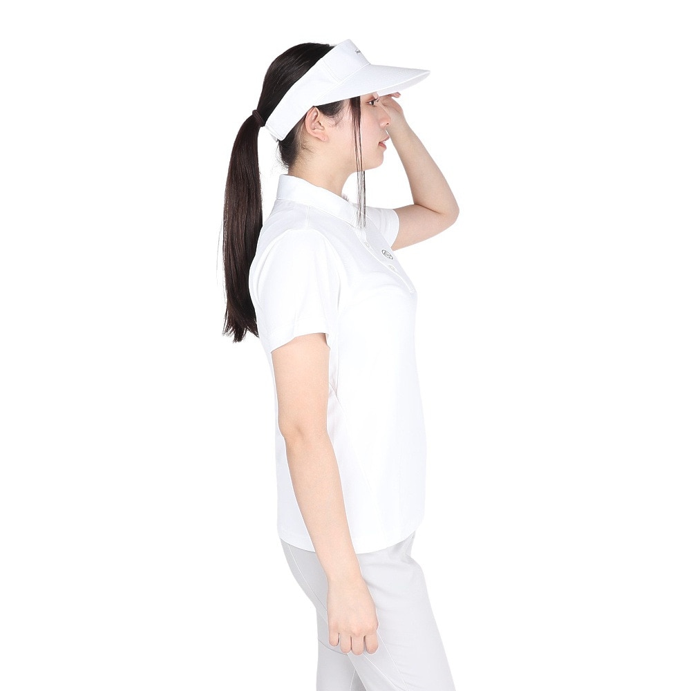 トミーアーマー（Tommy Armour）（レディース）ゴルフウェア 半袖 ベーシックショートスリーブポロシャツ TAES24B070106 WHT