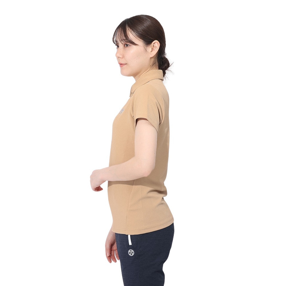 トミーアーマー（Tommy Armour）（レディース）ゴルフウェア 吸汗速乾 JAQ Waffle 半袖ポロ TANB24S070017 BEG
