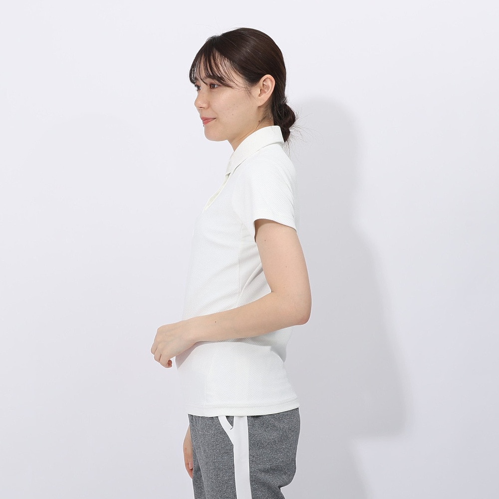 トミーアーマー（Tommy Armour）（レディース）ゴルフウェア 吸汗速乾 JAQ Waffle 半袖ポロ TANB24S070017 WHT