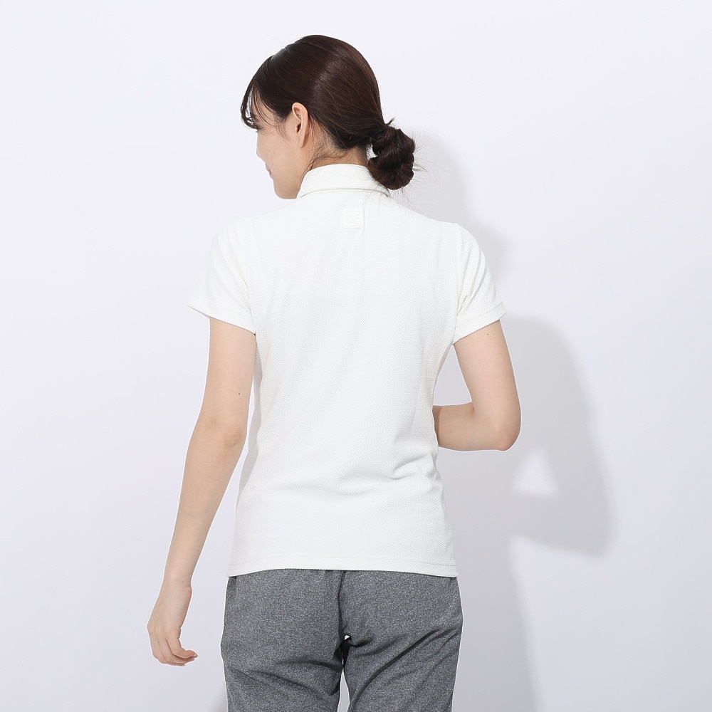 トミーアーマー（Tommy Armour）（レディース）ゴルフウェア 吸汗速乾 JAQ Waffle 半袖ポロ TANB24S070017 WHT