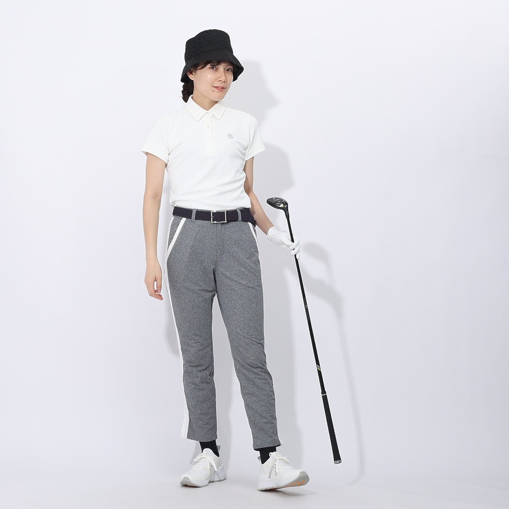 トミーアーマー（Tommy Armour）（レディース）ゴルフウェア 吸汗速乾 JAQ Waffle 半袖ポロ TANB24S070017 WHT