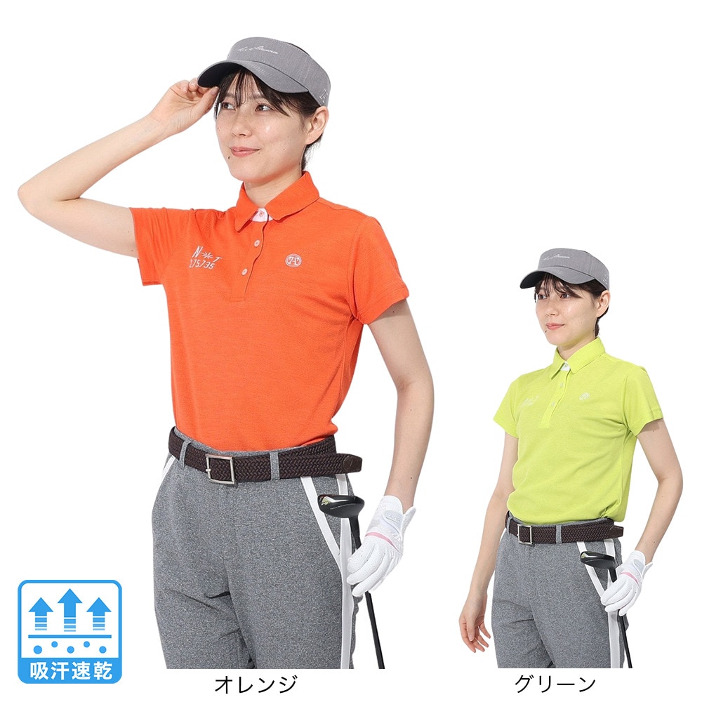 トミーアーマー（Tommy Armour）（レディース）ゴルフウェア 吸水速乾 Lt. Slub ショートスリーブポロシャツ TANB24S070024 GRN