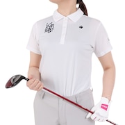 ルコックスポルティフ（lecoqsportif）（レディース）ゴルフウェア 吸汗速乾 接触冷感 半袖シャツ QGWXJA40 WH00