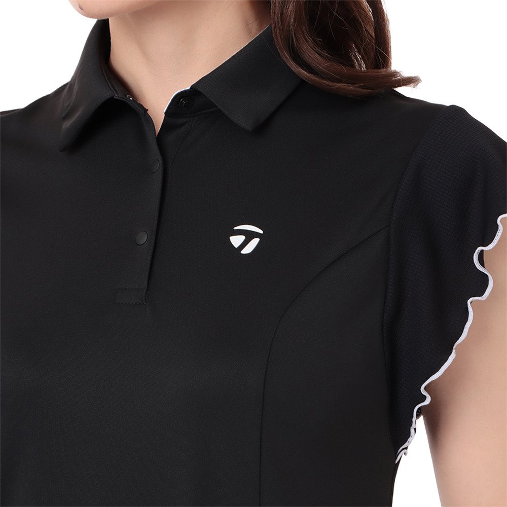 テーラーメイド（TAYLORMADE）（レディース）ゴルフウェア T-ICEウェーブキャップスリーブポロシャツ M19731-TL457