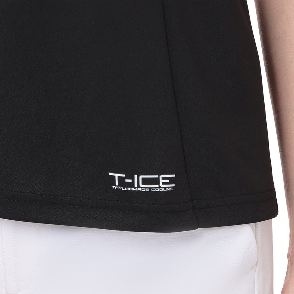 テーラーメイド（TAYLORMADE）（レディース）ゴルフウェア T-ICEウェーブキャップスリーブポロシャツ M19731-TL457