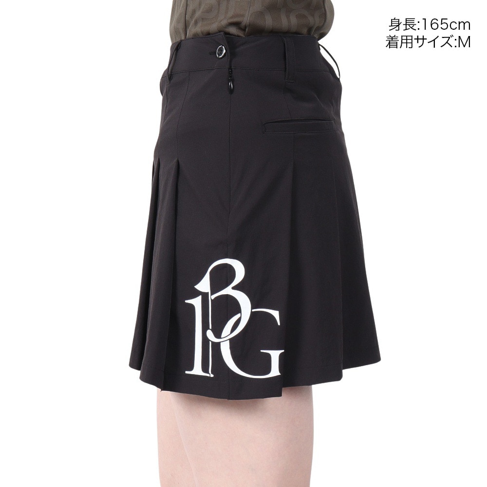 ウノ ピゥ ウノ ウグァーレ トレ（1PIU1UGUALE3）（レディース）ゴルフウェア PLEATS スカート 113G インナーショーツ付き GSP087 BLK