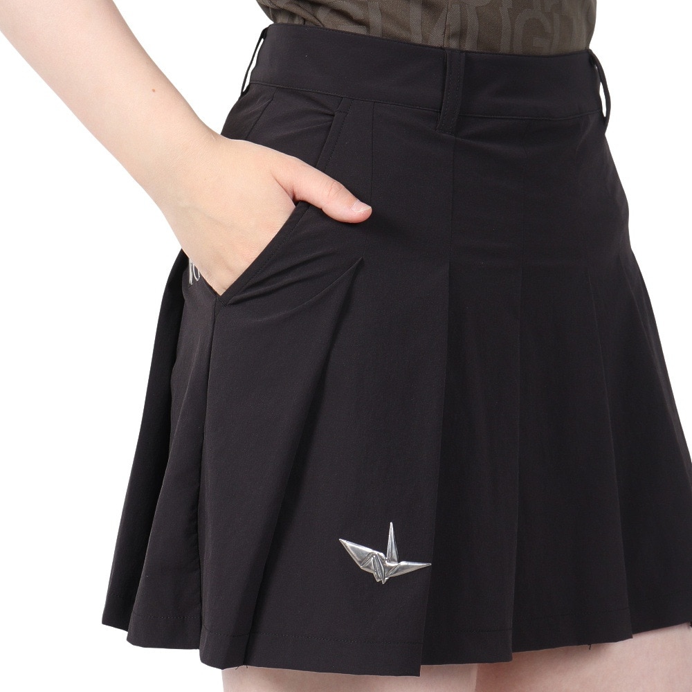 ウノ ピゥ ウノ ウグァーレ トレ（1PIU1UGUALE3）（レディース）ゴルフウェア PLEATS スカート 113G インナーショーツ付き GSP087 BLK