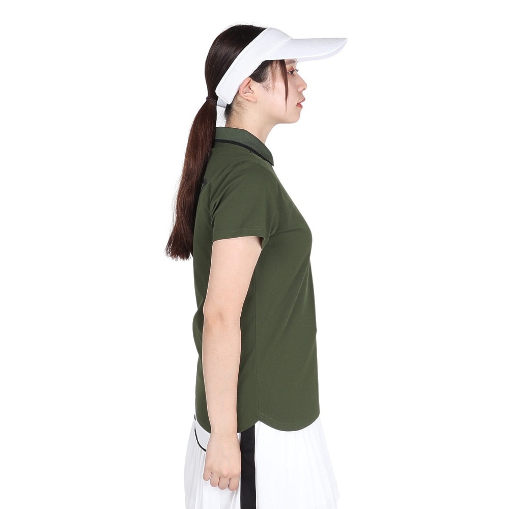 キャロウェイ（CALLAWAY）（レディース）ゴルフウェア 吸汗速乾 バックプリント 半袖ポロシャツ C24234200-1180