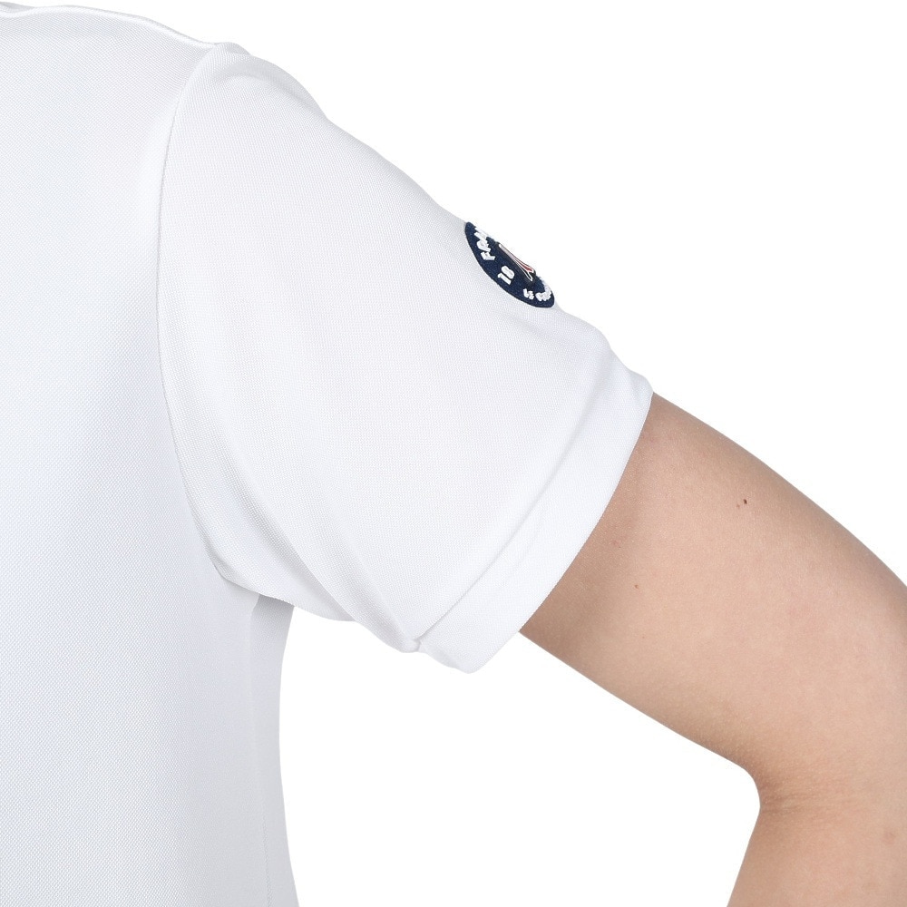 ルコックスポルティフ（lecoqsportif）（レディース）ゴルフウェア 吸汗速乾 Aライン シルエット半袖シャツ QGWXJA00 WH00