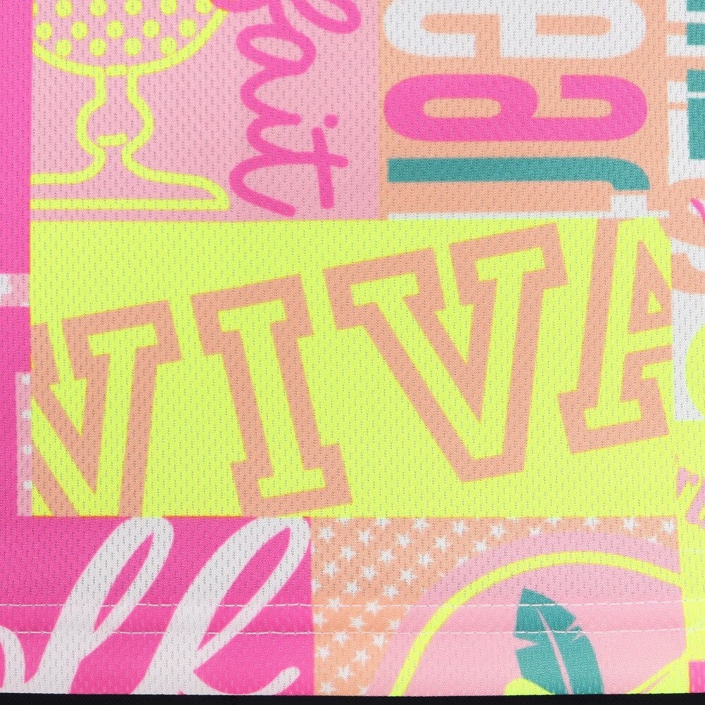 ビバハート（VIVA HEART）（レディース）ゴルフウェア 吸汗 速乾 PARLOR柄 半袖 ポロシャツ 012-28340-074