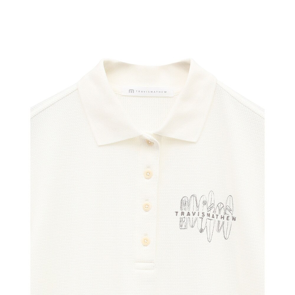 トラヴィスマシュー（Travis Mathew）（レディース）ゴルフウェア Embroidery 半袖ポロシャツ 7AL508-1WHT