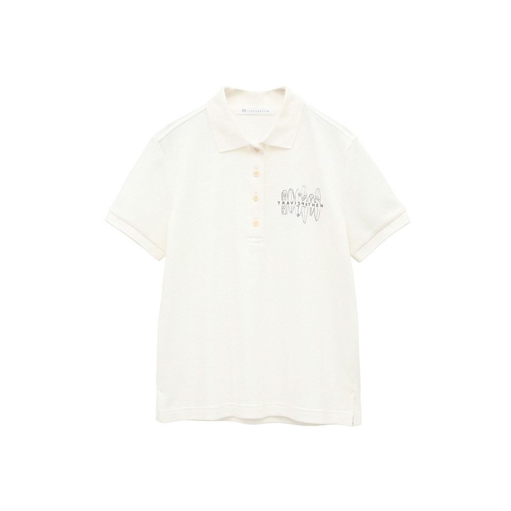 トラヴィスマシュー（Travis Mathew）（レディース）ゴルフウェア Embroidery 半袖ポロシャツ 7AL508-1WHT