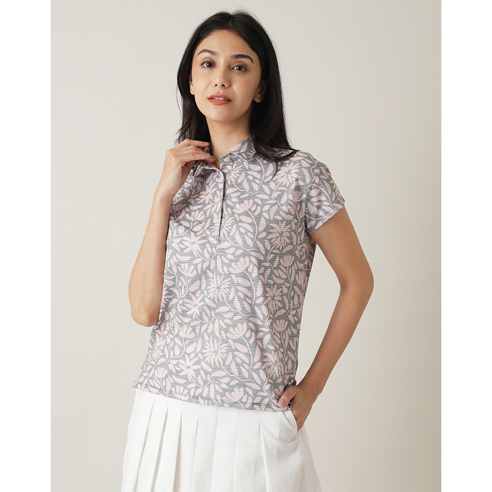 トラヴィスマシュー（Travis Mathew）（レディース）ゴルフウェア 半袖 Floral Print ポロシャツ 7AL524-6LPK