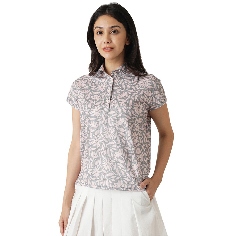 トラヴィスマシュー（Travis Mathew）（レディース）ゴルフウェア 半袖 Floral Print ポロシャツ 7AL524-6LPK