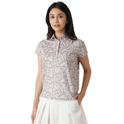 (レディース)ゴルフウェア 半袖 Floral Print ポロシャツ 7AL524-6LPK