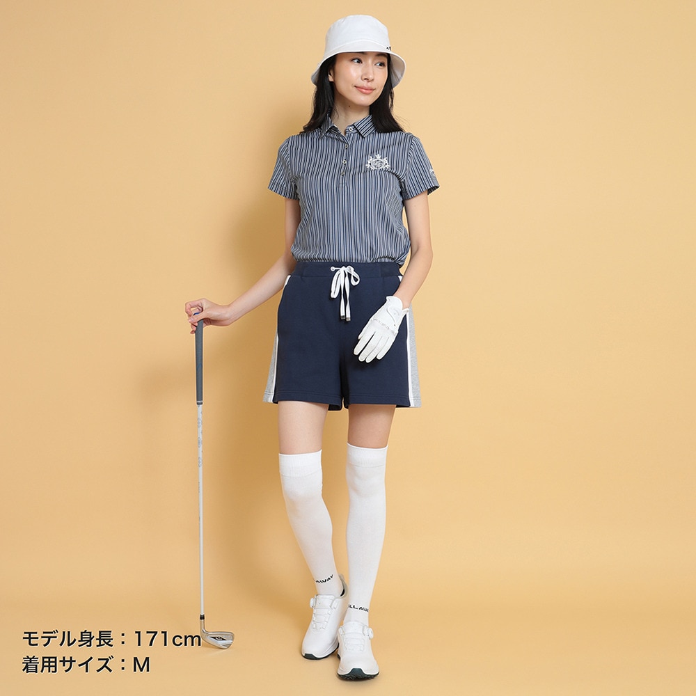 キャロウェイ（CALLAWAY）（レディース）ゴルフウェア ストライプ 半袖シャツ C25134205-1120