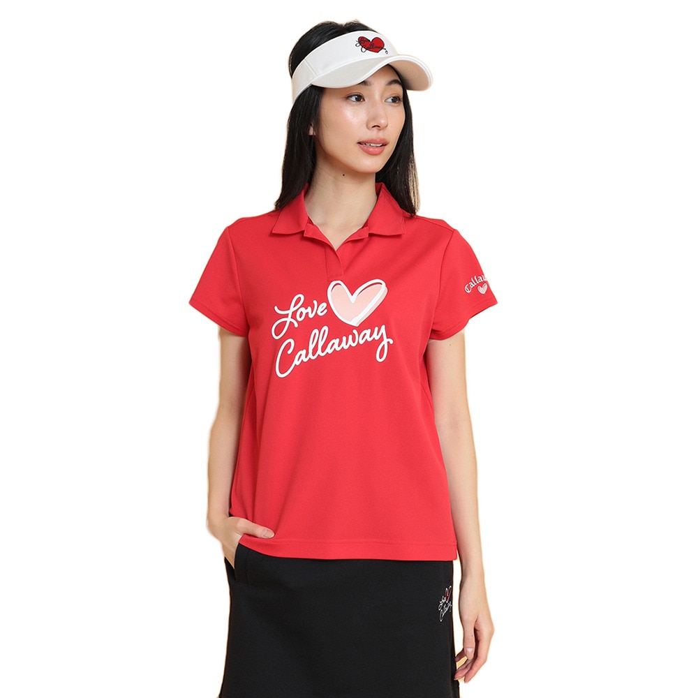 キャロウェイ（CALLAWAY）（レディース）ゴルフウェア 半袖シャツ C25134220-1100