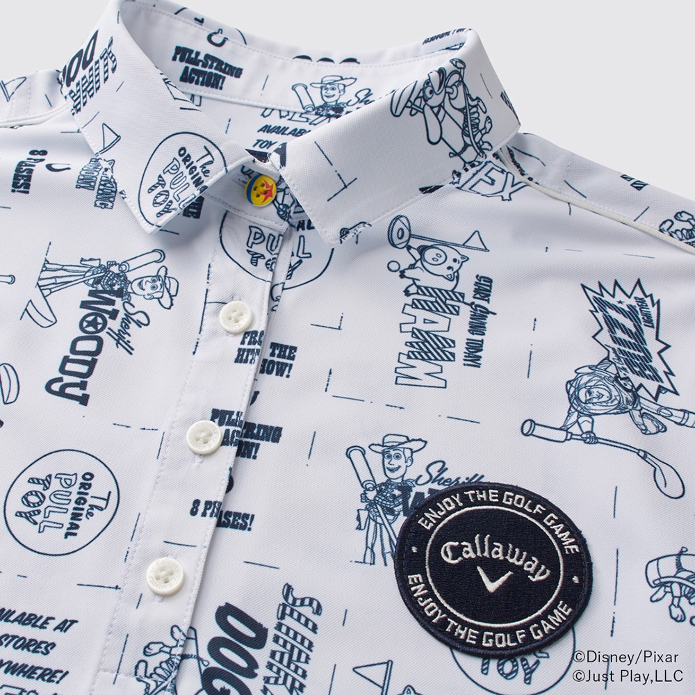 キャロウェイ（CALLAWAY）（レディース）ゴルフウェア 総柄 半袖 ポロシャツ Toy Story COLLECTION C25134231-1030