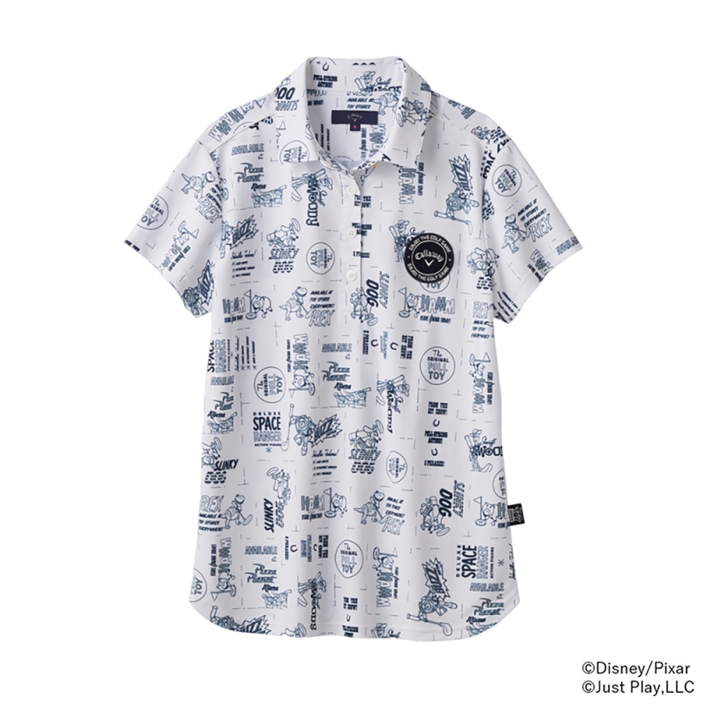 キャロウェイ（CALLAWAY）（レディース）ゴルフウェア 総柄 半袖 ポロシャツ Toy Story COLLECTION C25134231-1030