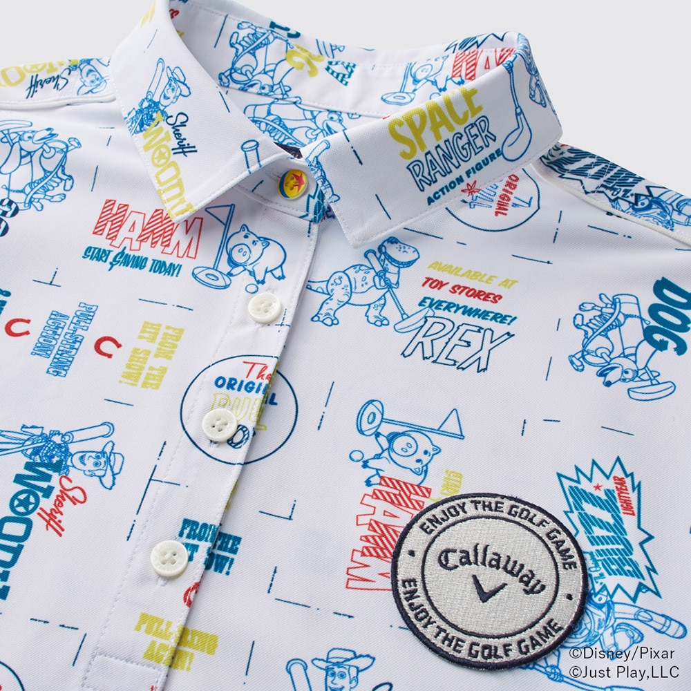 キャロウェイ（CALLAWAY）（レディース）ゴルフウェア 総柄 半袖 ポロシャツ Toy Story COLLECTION C25134231-1031