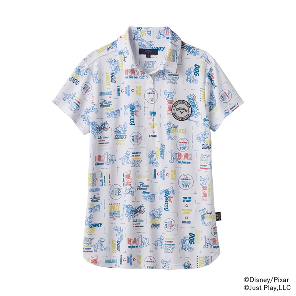キャロウェイ（CALLAWAY）（レディース）ゴルフウェア 総柄 半袖 ポロシャツ Toy Story COLLECTION C25134231-1031