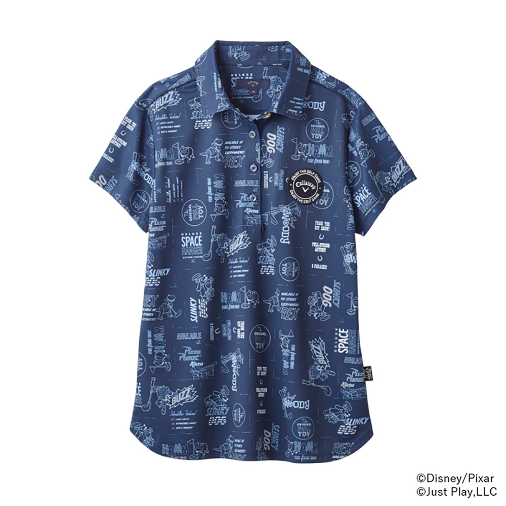 キャロウェイ（CALLAWAY）（レディース）ゴルフウェア 総柄 半袖 ポロシャツ Toy Story COLLECTION C25134231-1120