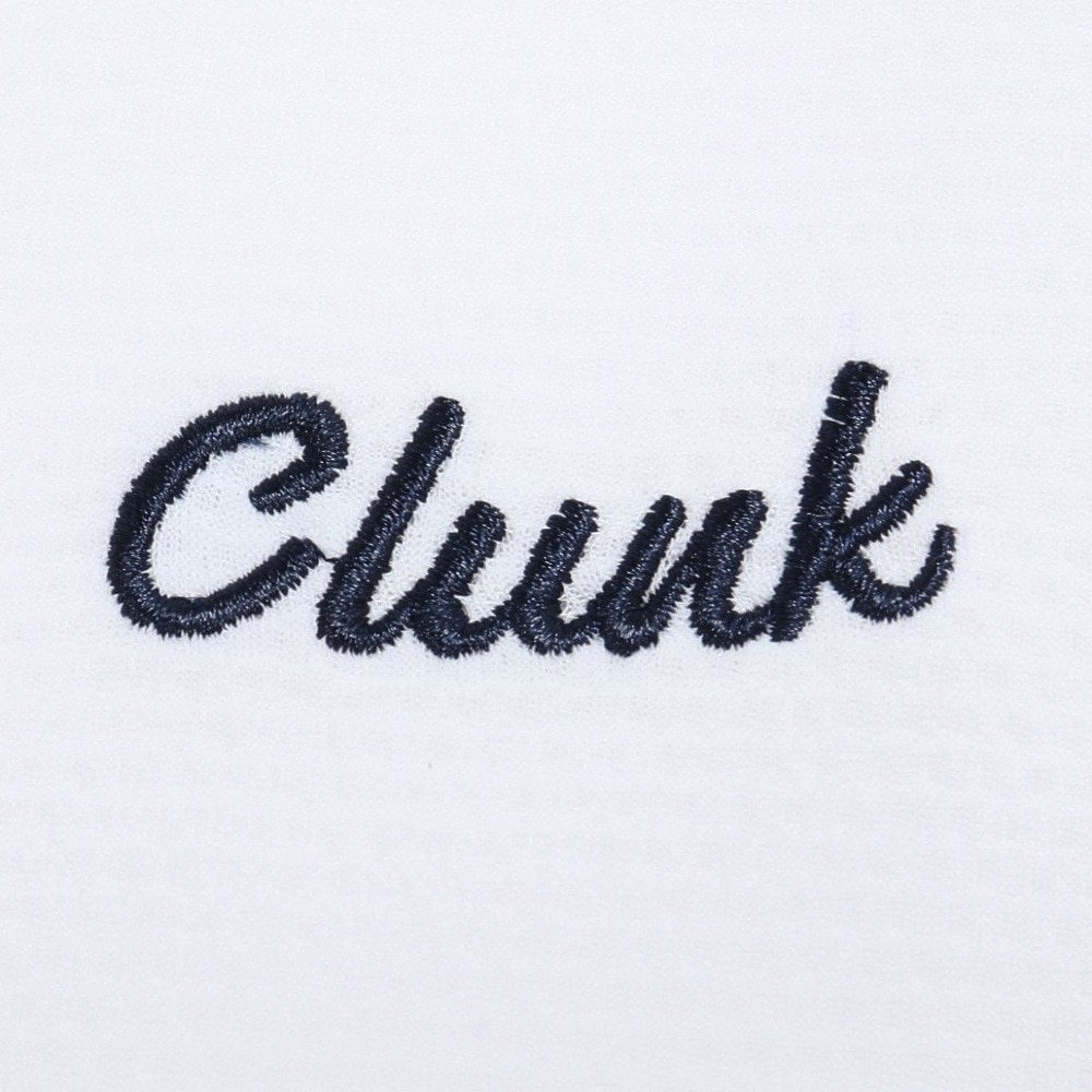 クランク（CLUNK）（レディース）ゴルフウェア 吸汗速乾 消臭 半袖 シャーリングポロシャツ CL5TUG13 WHT