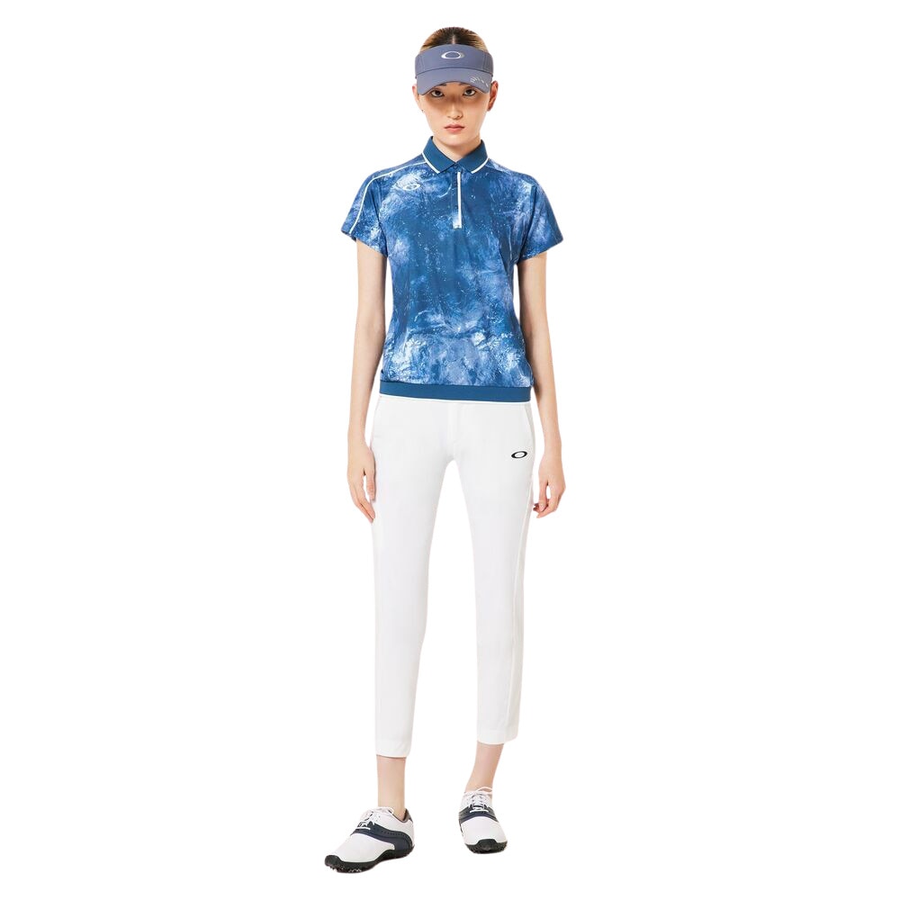 オークリー（OAKLEY）（レディース）ゴルフウェア 吸汗速乾 ELEVATE HEM 半袖ポロシャツ FOA500844-66V