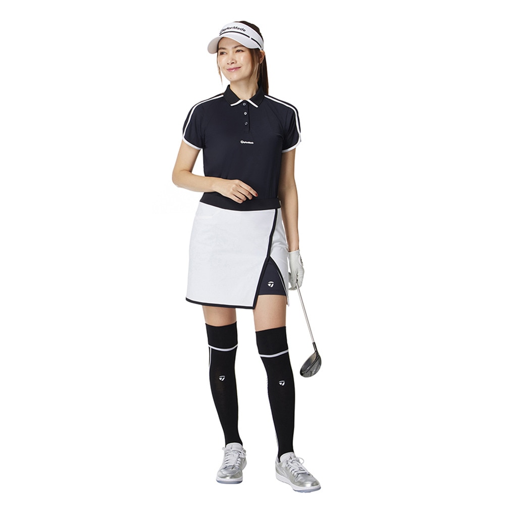 テーラーメイド（TAYLORMADE）（レディース）ゴルフウェア 半袖 ラインド ショートスリーブポロシャツ M13330-UN668