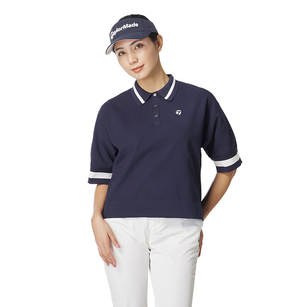 テーラーメイド（TAYLORMADE）（レディース）ゴルフウェア 半袖 ニッテッド ショートスリーブポロシャツ M13375-UN681