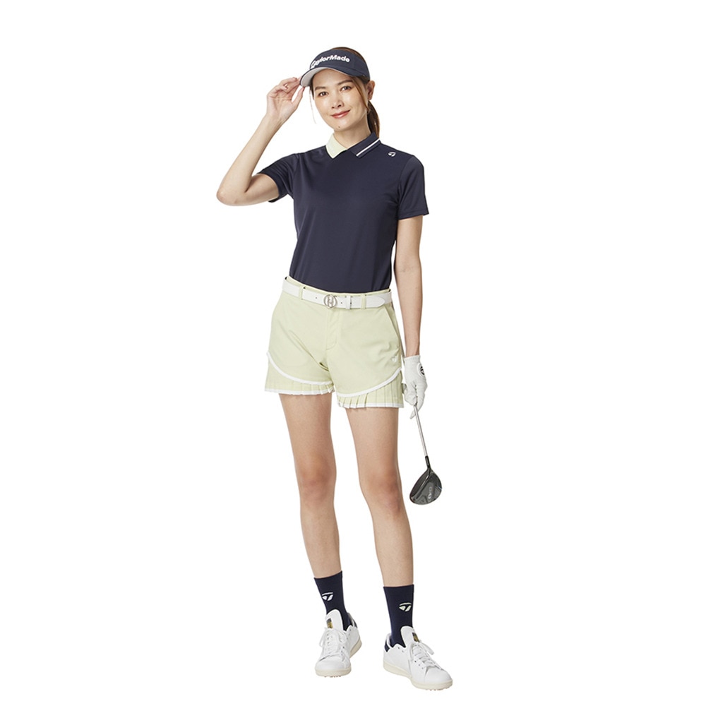 テーラーメイド（TAYLORMADE）（レディース）ゴルフウェア T-ICEコントラストカラー半袖ポロシャツ M13428-UN698