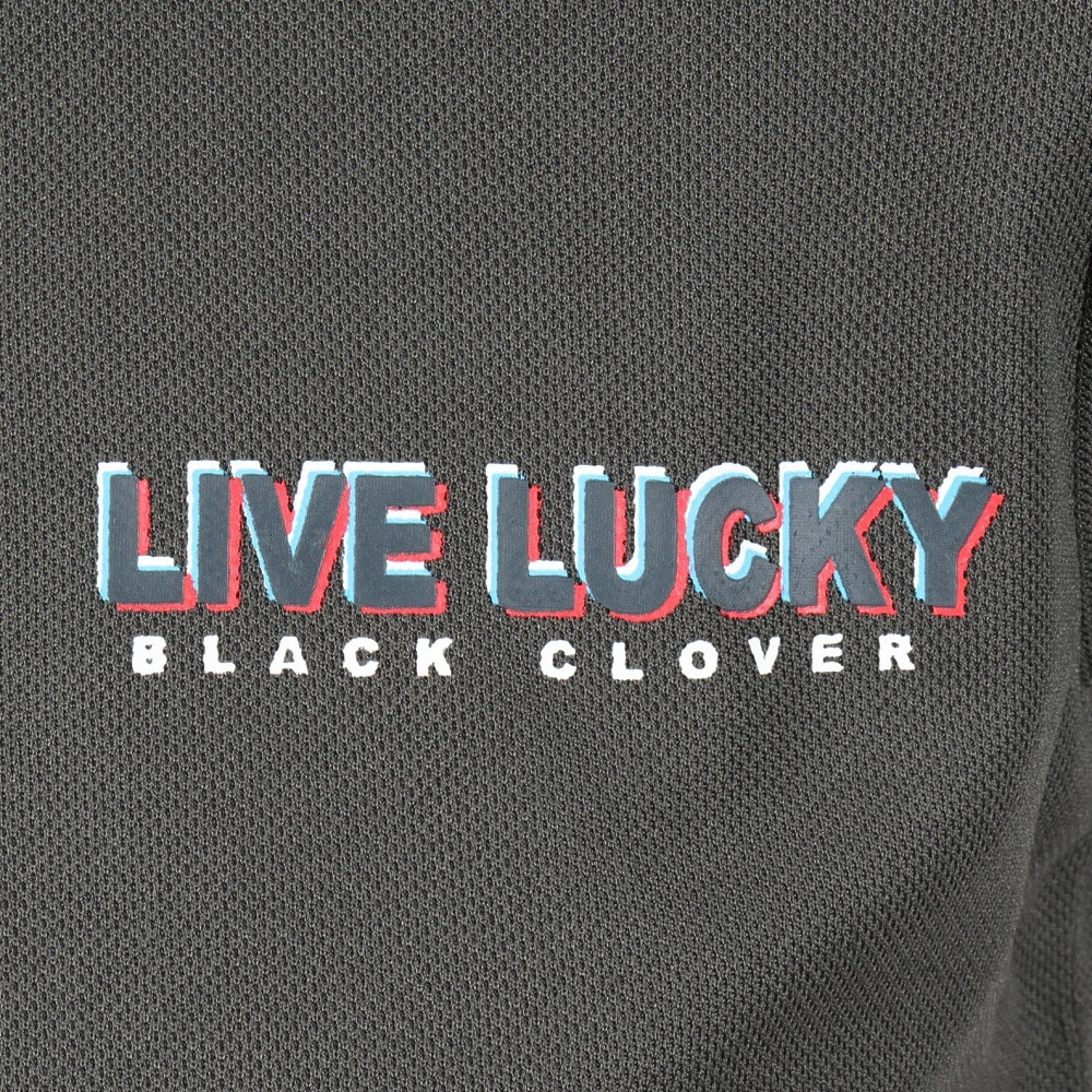 ブラッククローバー（Black Clover）（レディース）ゴルフウェア 吸水速乾 3Dプリント 半袖 ポロシャツ BA5RUG25 CGRY