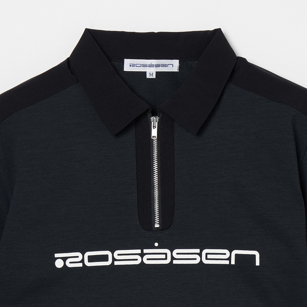 ROSASEN（レディース）ゴルフウェア ジップアップポロシャツ 048-23443-25SS-019