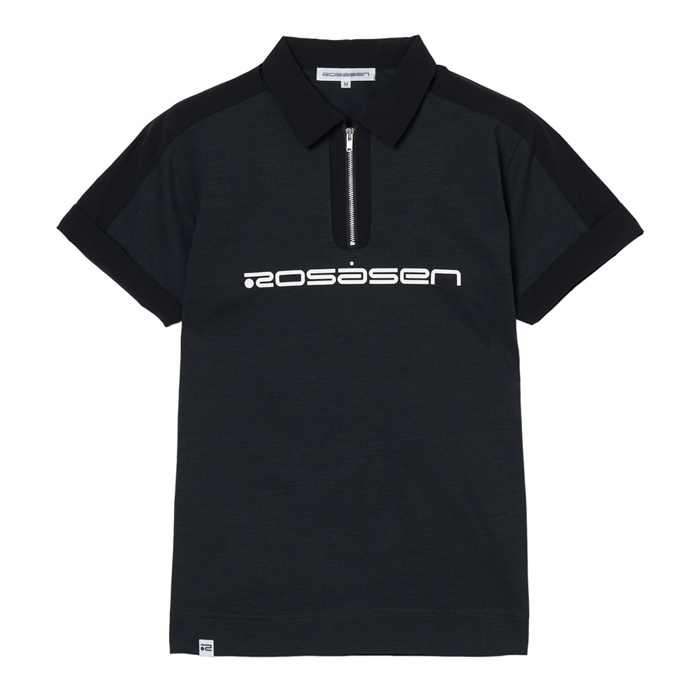 ROSASEN（レディース）ゴルフウェア ジップアップポロシャツ 048-23443-25SS-019