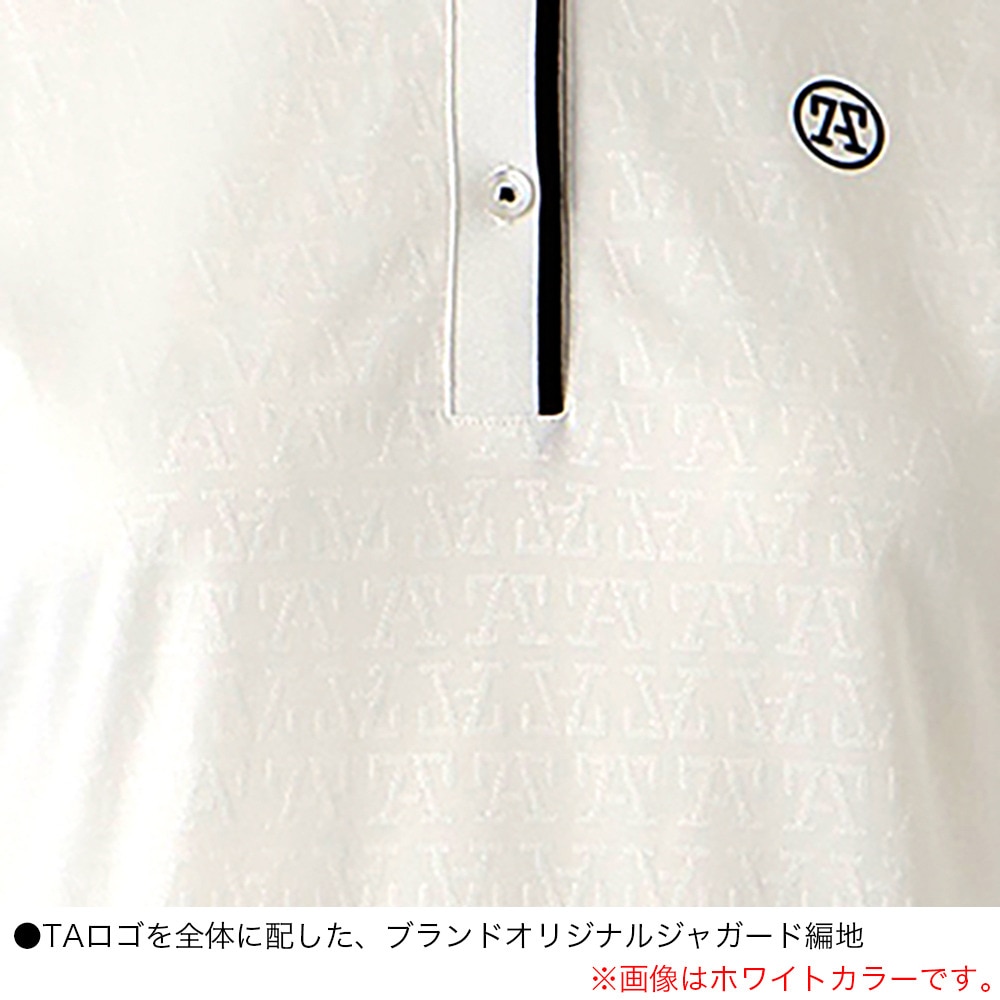 トミーアーマー（Tommy Armour）（レディース）ゴルフウェア 吸汗速乾 ジャガードポロシャツ TANB25S070023 BLK