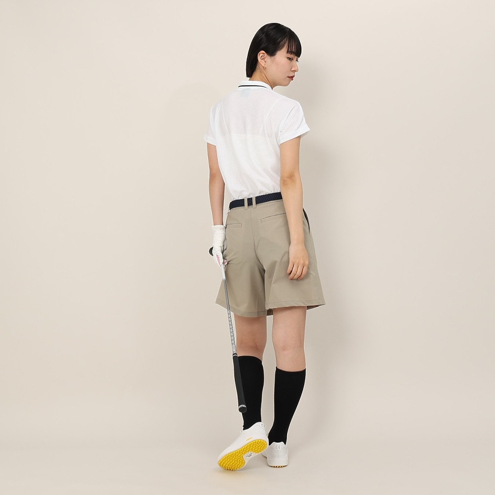 トミーアーマー（Tommy Armour）（レディース）ゴルフウェア 接触冷感 半袖 ハニカムメッシュポロシャツ TANB25S070026 WHT