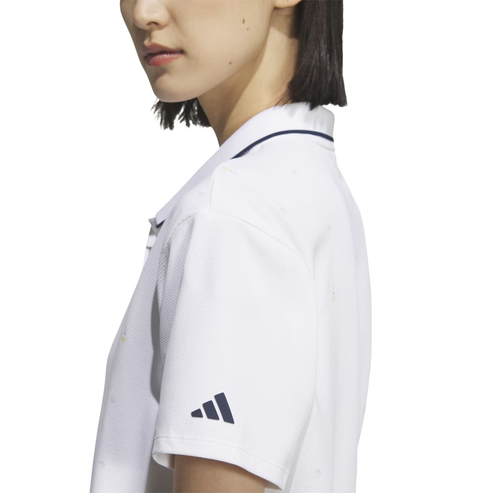 アディダス（adidas）（レディース）ゴルフウェア 吸汗速乾 モノグラム 半袖 ポロシャツ KTI84-JF4586W