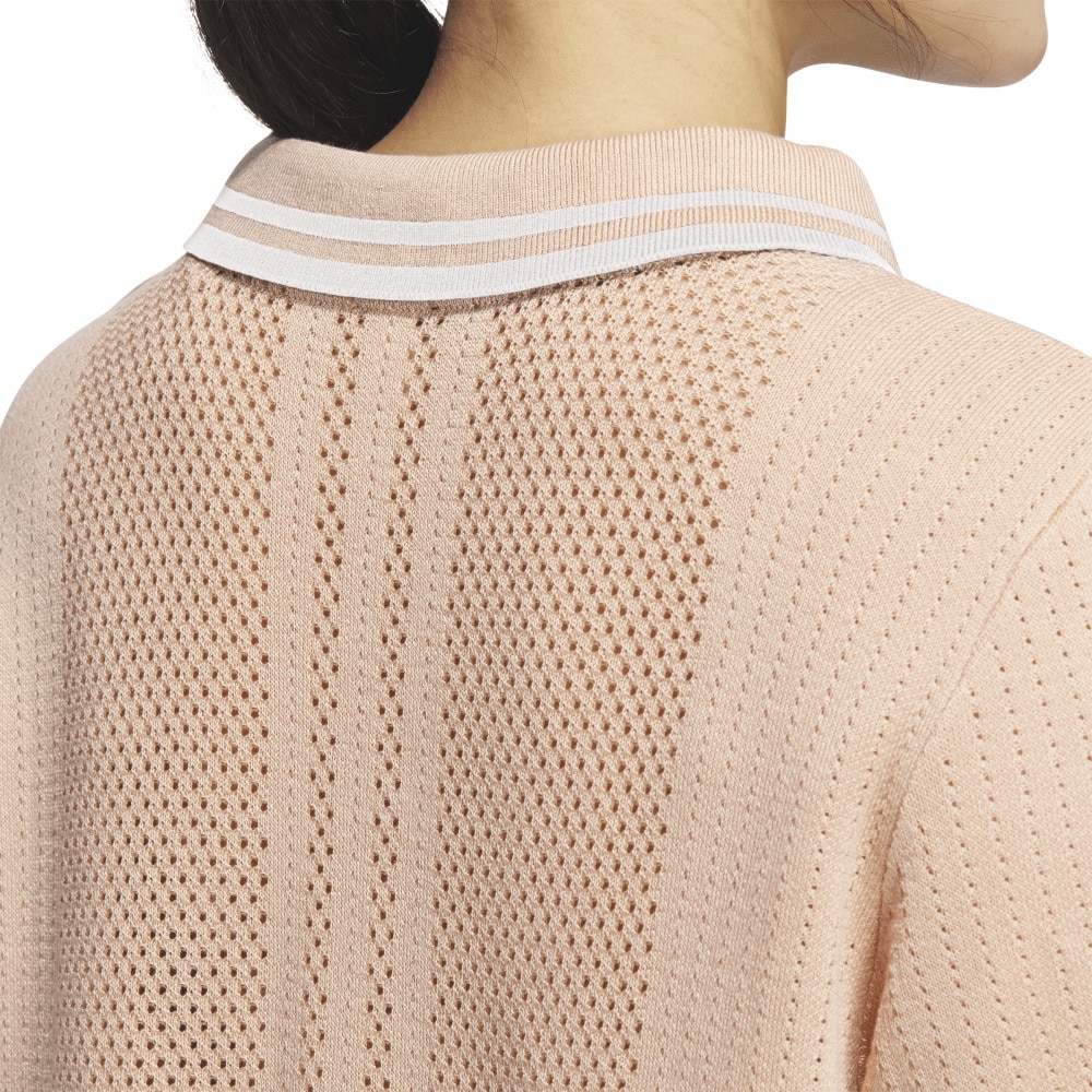 アディダス（adidas）（レディース）ゴルフウェア ビヨンド ザ コース スキッパー ニットボックスシルエット 半袖ポロシャツ KTN36-JG1380PNK