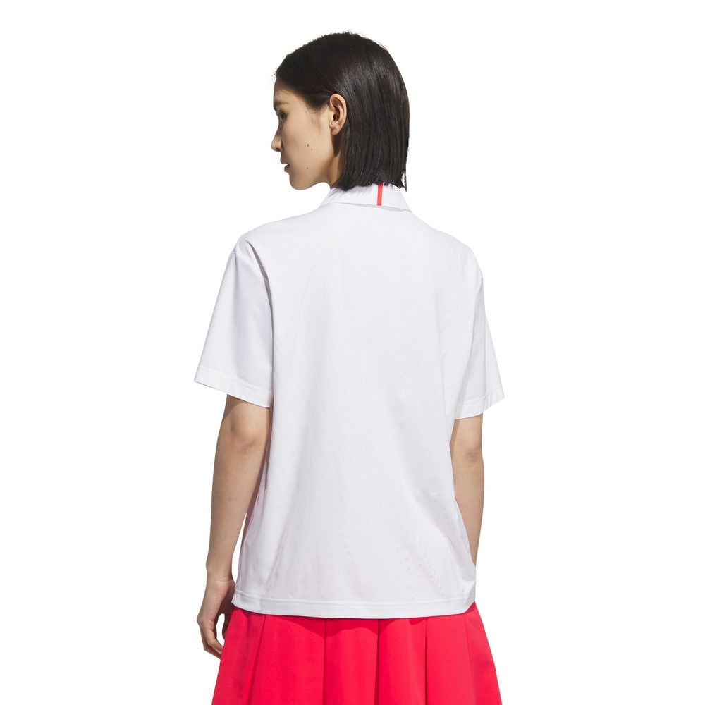 アディダス（adidas）（レディース）ゴルフウェア アディゼロ バックプリント 半袖ポロシャツ KUK66-JE8322W
