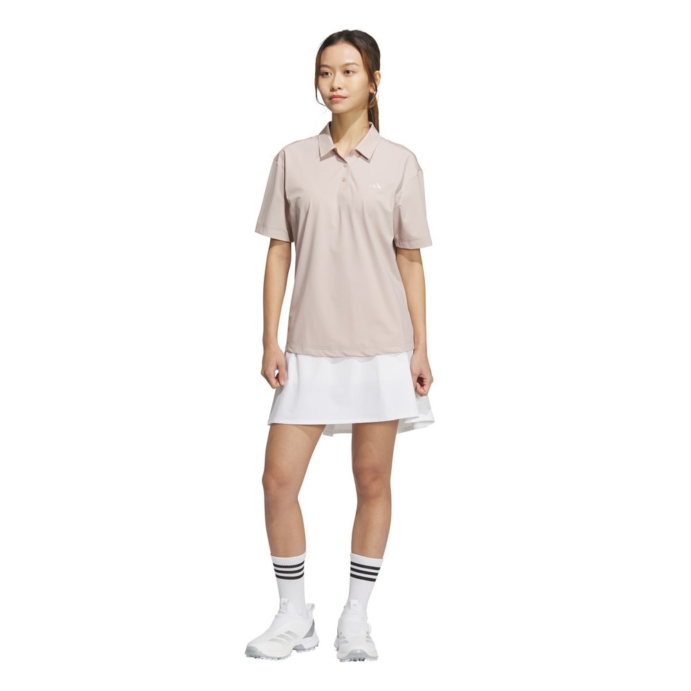 アディダス（adidas）（レディース）ゴルフウェア アディゼロ バックプリント 半袖 ポロシャツ KUK66-JG1343PNK