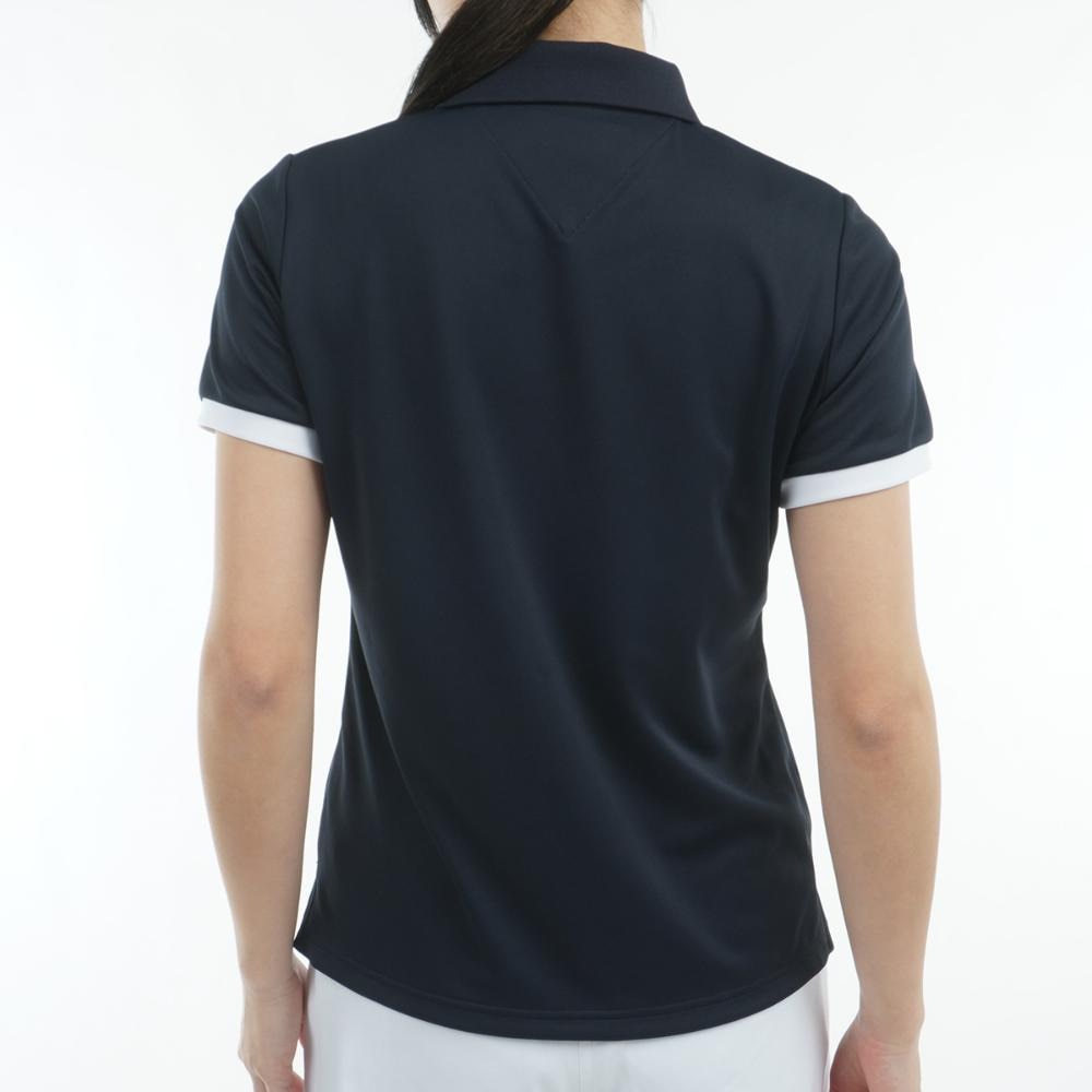 トミー ヒルフィガー ゴルフ（TOMMY HILFIGER GOLF）（レディース）ゴルフウェア 吸水速乾 クラシックロゴ 半袖ポロシャツ THLA516-NVY