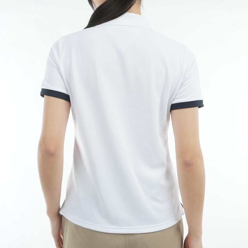 トミー ヒルフィガー ゴルフ（TOMMY HILFIGER GOLF）（レディース）ゴルフウェア 吸水速乾 クラシックロゴ 半袖ポロシャツ THLA516-WHT