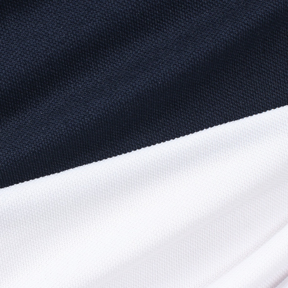 アドミラル ゴルフ（Admiral GOLF）（レディース）ゴルフウェア 吸水速乾 カノコ ブロッキング 半袖 キャップスリーブポロシャツ ADLA528-NVY