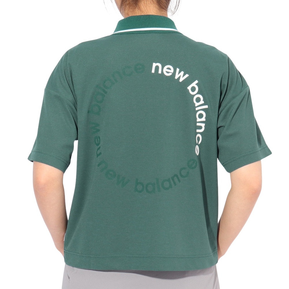 ニューバランス（new balance）（レディース）ゴルフウェア 吸水速乾 ハーフスリーブ ビッグポロシャツ 012-5160501-182
