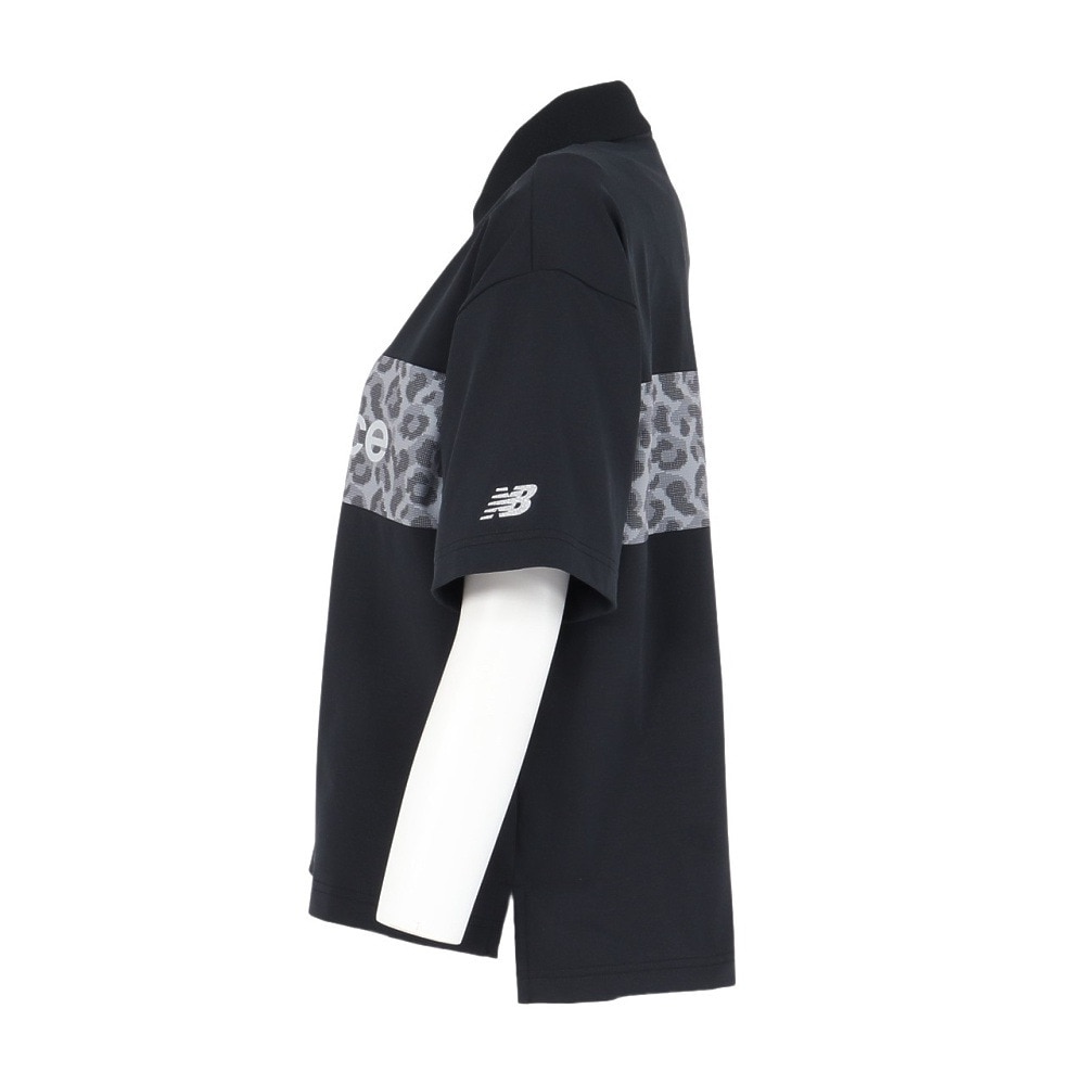 ニューバランス（new balance）（レディース）ゴルフウェア ハーフスリーブ ビッグポロシャツ 012-5160503-010