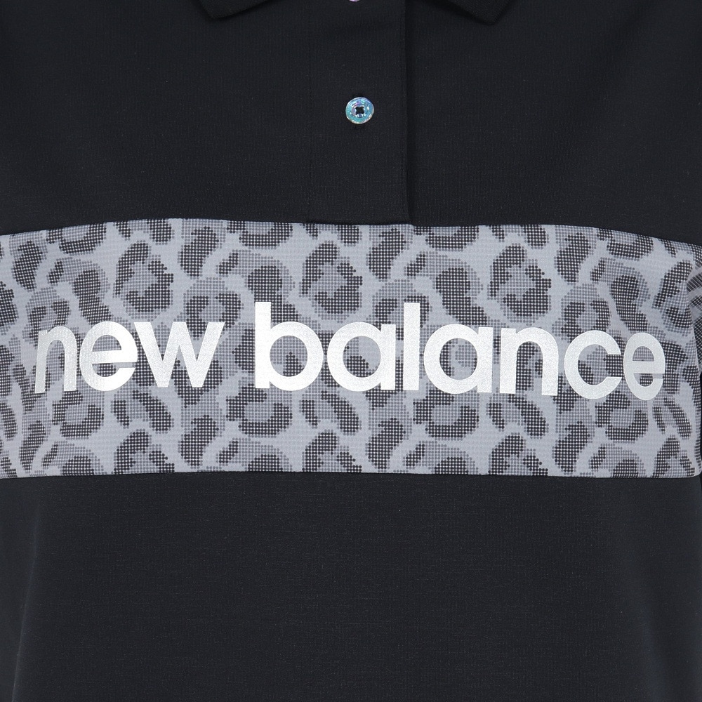 ニューバランス（new balance）（レディース）ゴルフウェア ハーフスリーブ ビッグポロシャツ 012-5160503-010